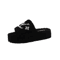 Womens Furry Slide Slippers Plush Fur Flip Flops For Home And Party 3