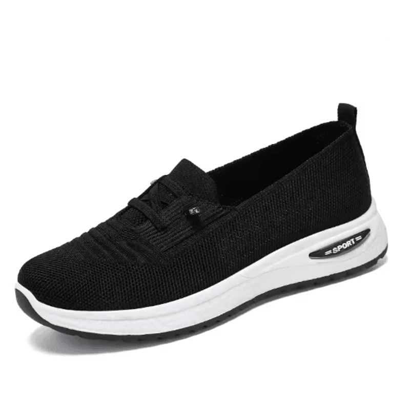 Womens Breathable Mesh Slip On Sneakers Orthopedic Platform Trainers 2