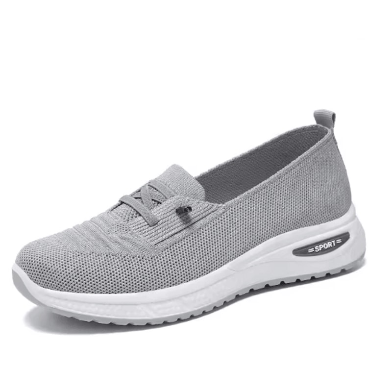 Womens Breathable Mesh Slip On Sneakers Orthopedic Platform Trainers 4