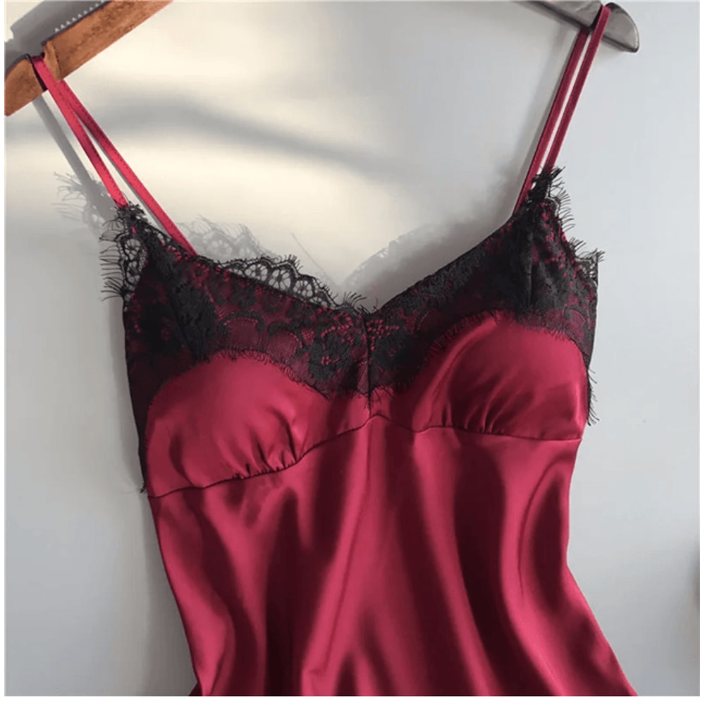 Womens Lace V Neck Pajama Set Sexy Sleep Shorts Lingerie 0