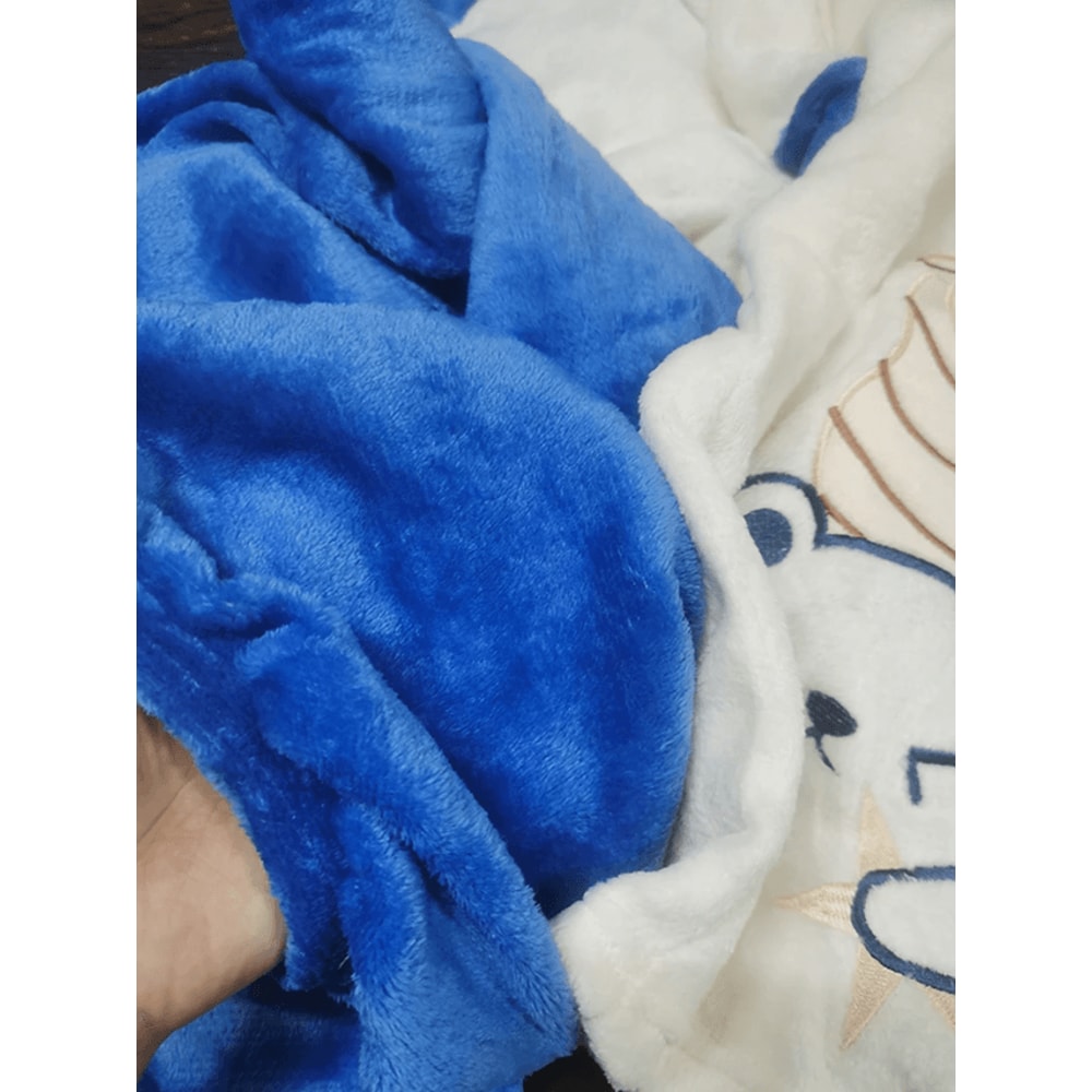 Womens Flannel Winter Pajama Set Coral Velvet Cartoon Bear Sleepwear 0