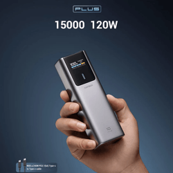 cuktech 15000mah 120w fast charging power bank portable charger