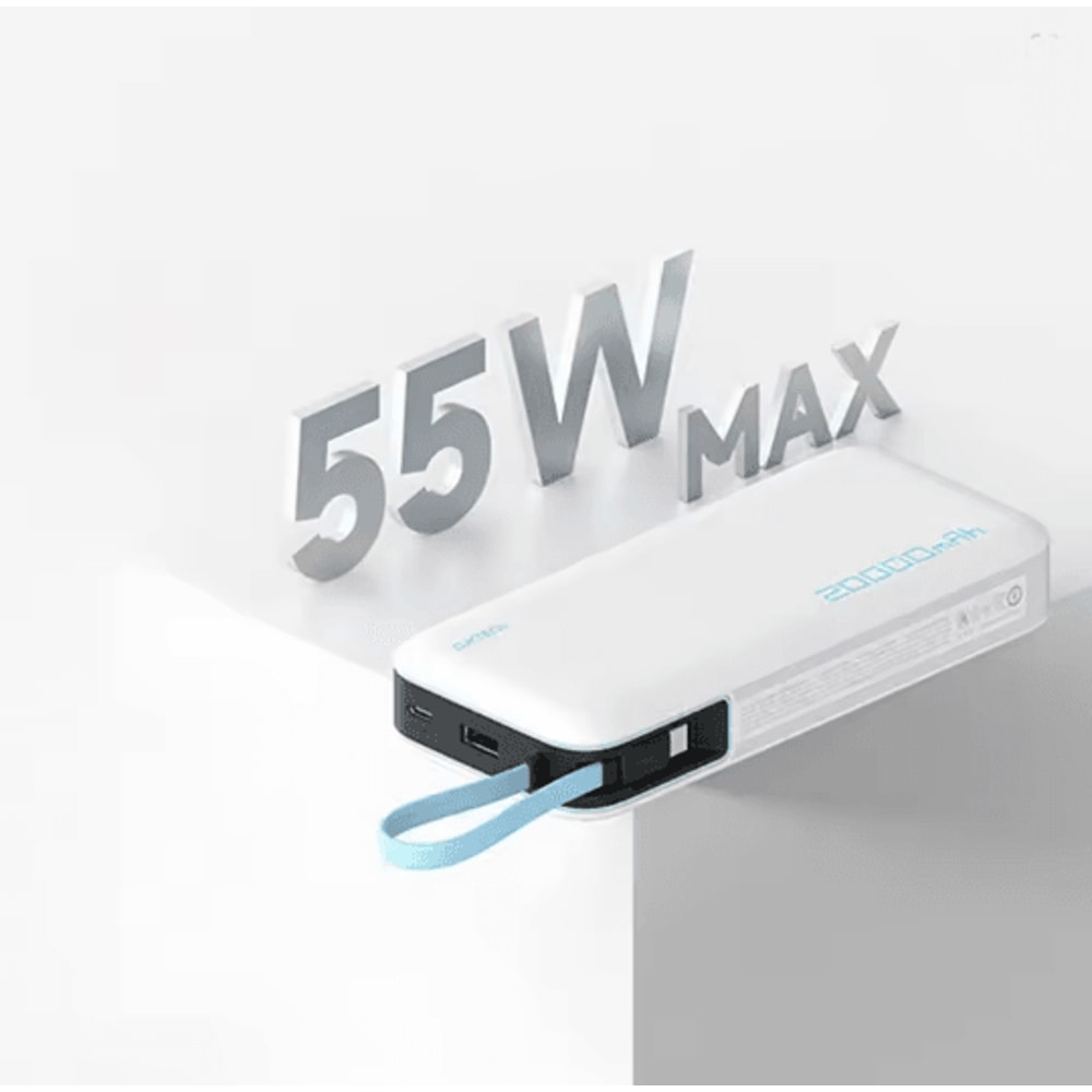 CUKTECH 20000mAh Built In Cable Power Bank 55W Fast Charging 2