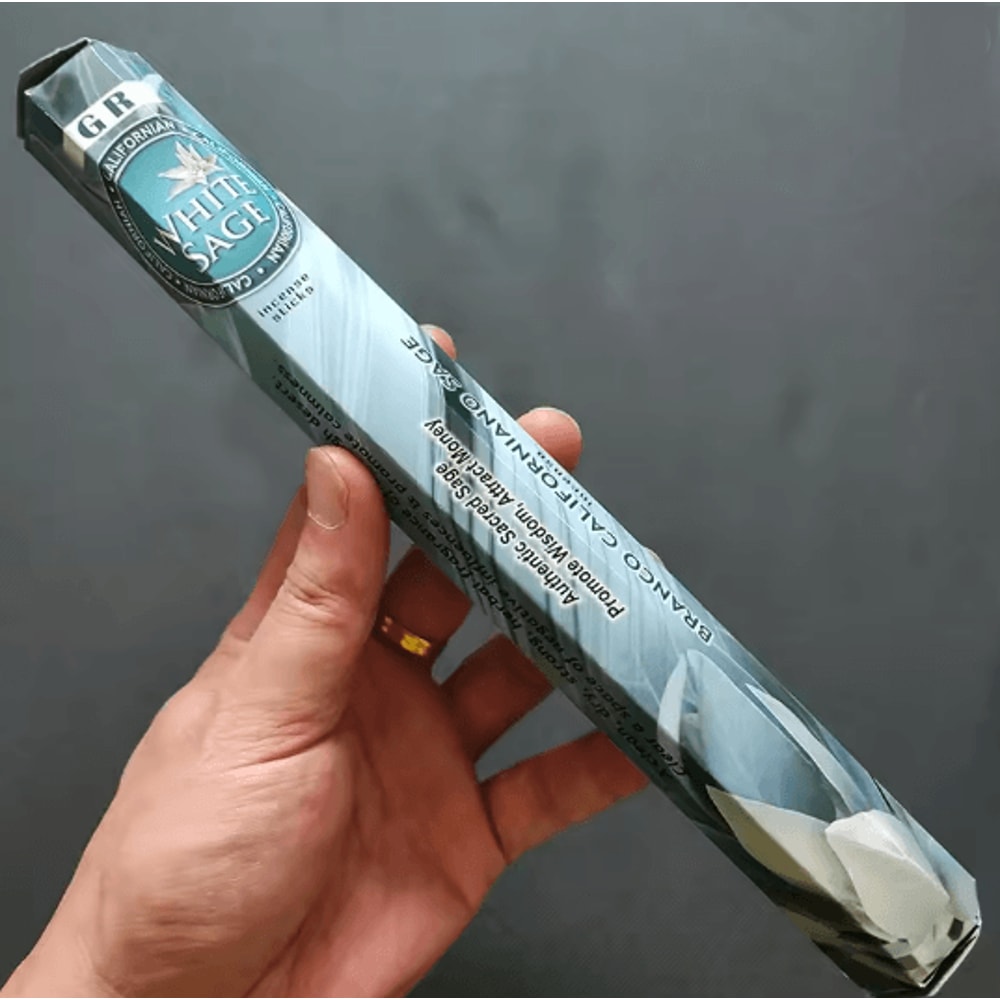 White Sage Incense Sticks 20 Pack Natural Aromatherapy For Meditation And Home 4