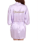 Personalized Satin Bridal Party Robe With Gold Lettering 9