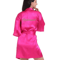 Personalized Satin Bridal Party Robe With Gold Lettering 12
