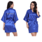 Personalized Satin Bridal Party Robe With Gold Lettering 1
