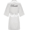 Personalized Satin Bridal Party Robe With Gold Lettering 2