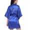 Personalized Satin Bridal Party Robe With Gold Lettering 4