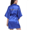 Personalized Satin Bridal Party Robe With Gold Lettering 4