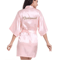 Personalized Satin Bridal Party Robe With Gold Lettering 7