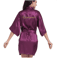 Personalized Satin Bridal Party Robe With Gold Lettering 8