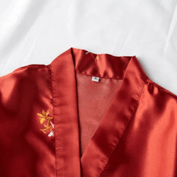 luxury satin kimono robe for women bridal and loungewear