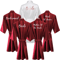 Burgundy Satin Bridal Robe For Bride And Bridesmaids 0