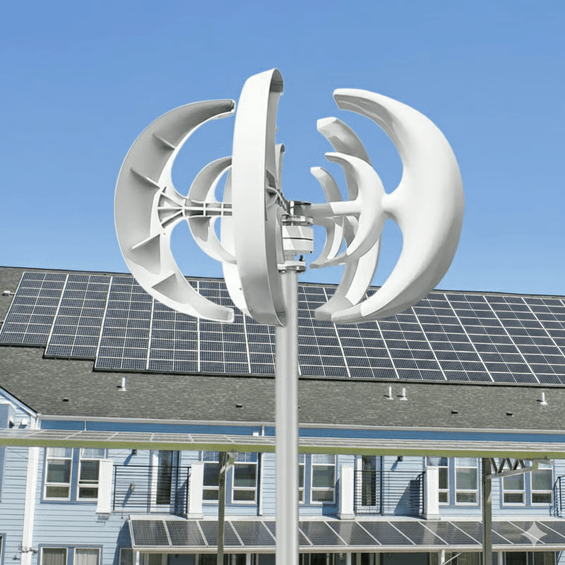 5000W Vertical Wind Turbine Generator With MPPT Controller For Home And Farm Energy 0