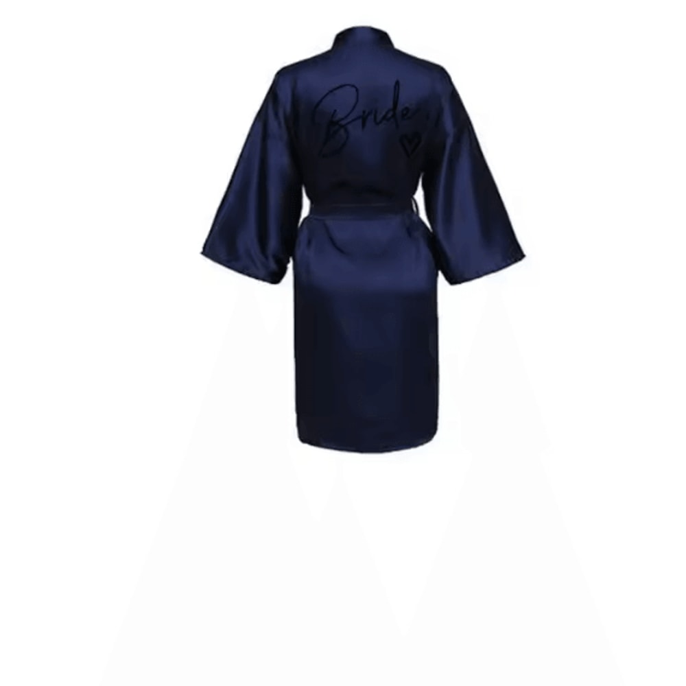 Team Bride Satin Kimono Robe For Bridal Party And Wedding Morning 4