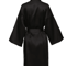 Elegant Satin Night Robe For Women With V Neck And Belted Waist 1