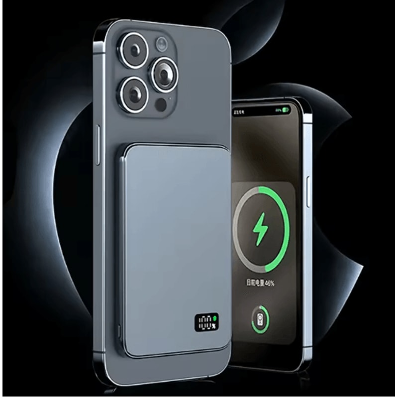 Ultra Thin Magnetic Wireless Power Bank With LED Display 5