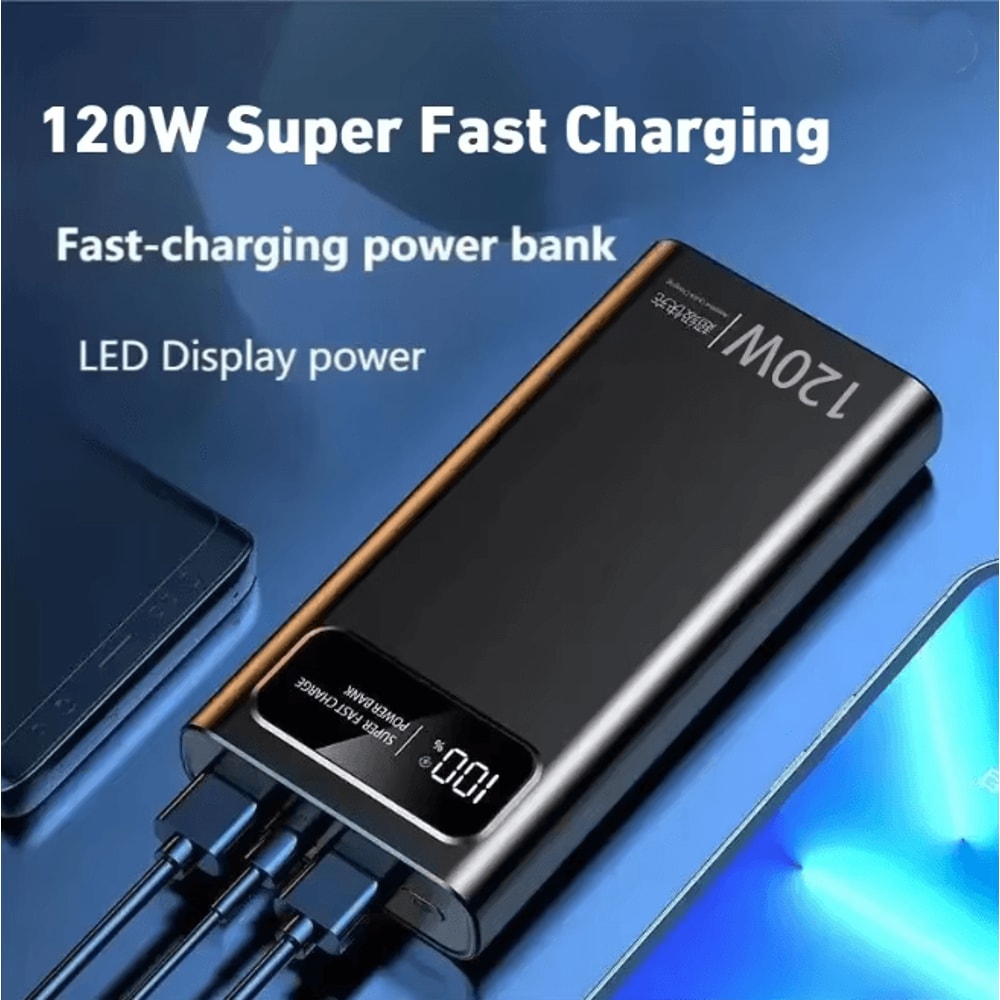 UltraCharge Pro 120W 200000mAh Portable Power Bank With Digital Display 1