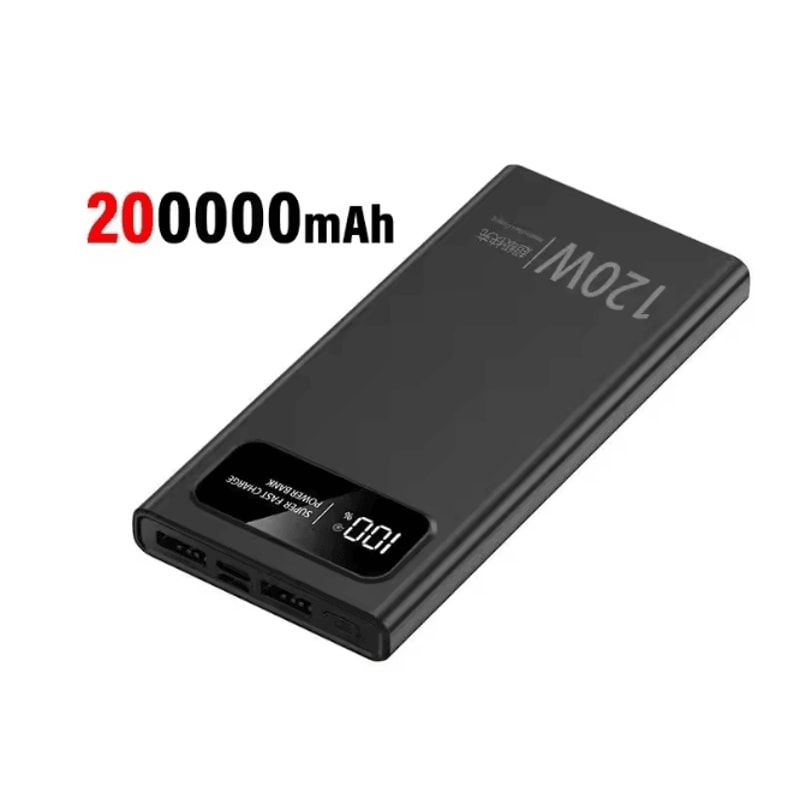 UltraCharge Pro 120W 200000mAh Portable Power Bank With Digital Display 8