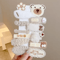 Korean Cartoon Plush Hair Clips Set For Girls Cute Winter Hair Accessories 10