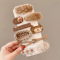 Korean Cartoon Plush Hair Clips Set For Girls Cute Winter Hair Accessories 4