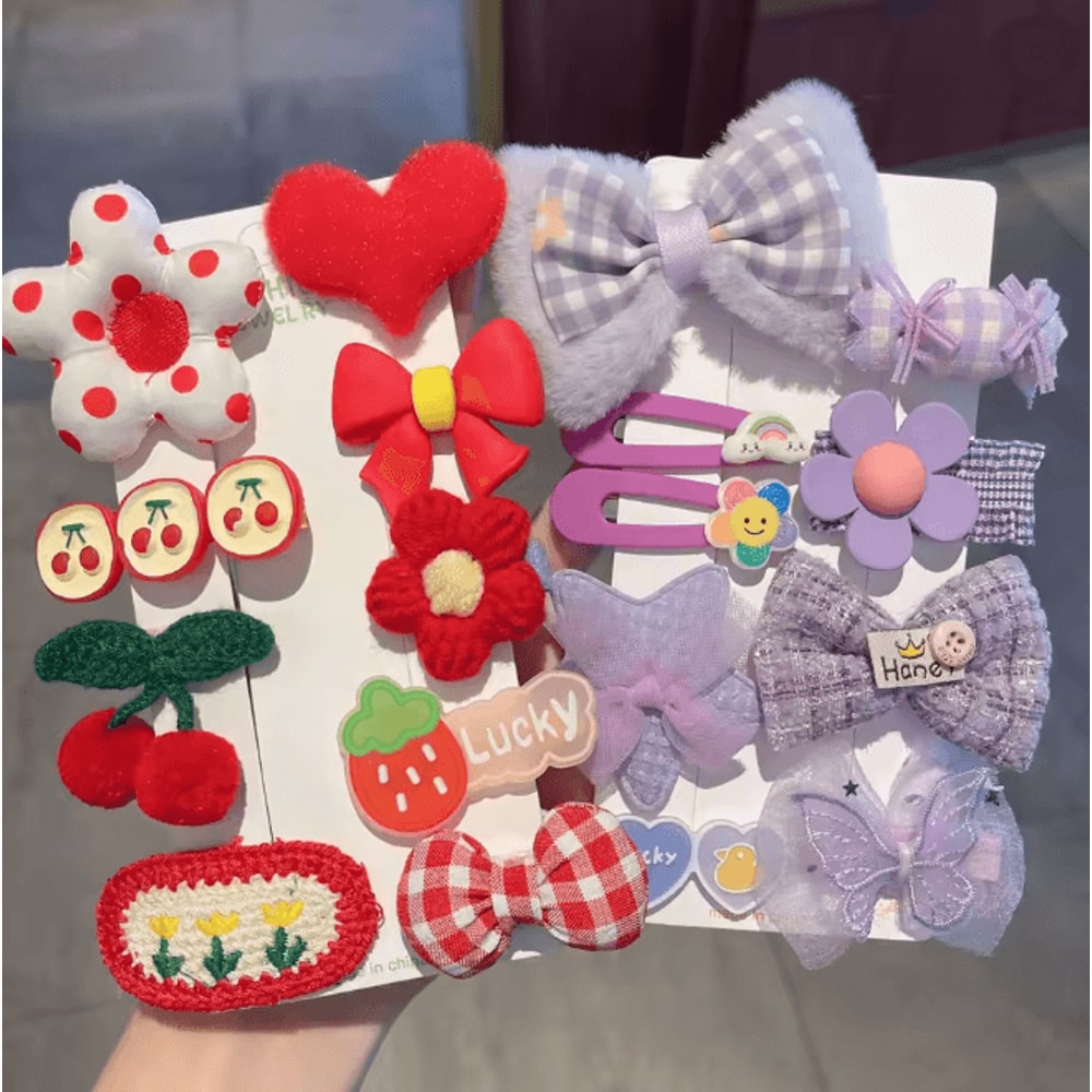 Autumn Winter Plush Cartoon Animal Hair Clip For Women Cute Bangs Side Hair Accessory 1