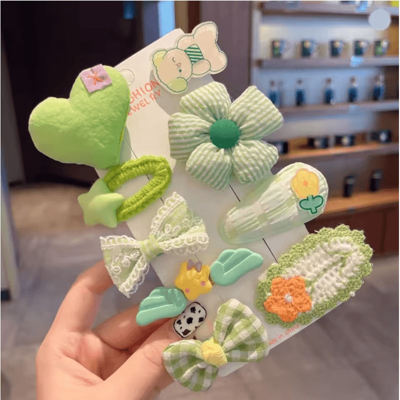 Autumn Winter Plush Cartoon Animal Hair Clip For Women Cute Bangs Side Hair Accessory 9