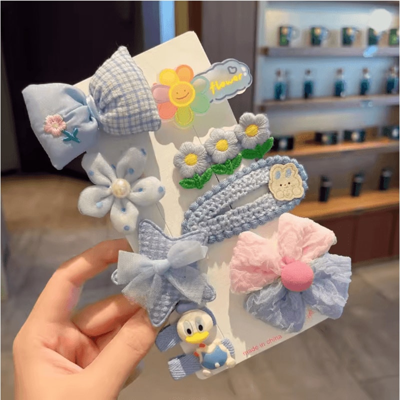 Autumn Winter Plush Cartoon Animal Hair Clip For Women Cute Bangs Side Hair Accessory 17