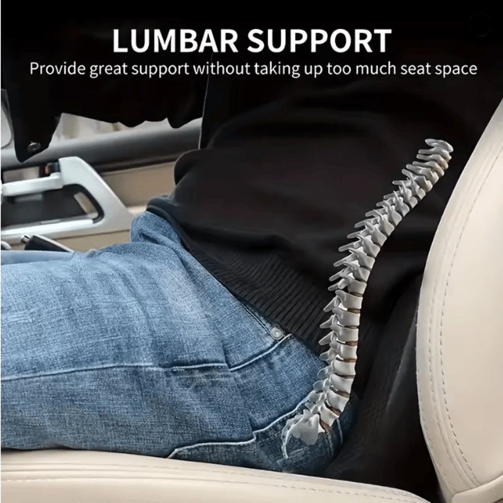 ErgoDrive 2 In 1 Memory Foam Car Seat Cushion For Sciatica And Lower Back Support 3