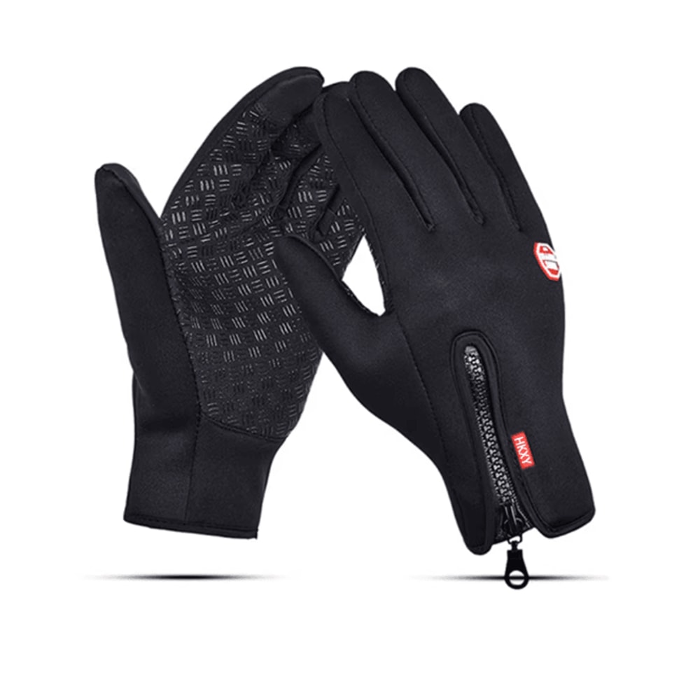 Winter Windproof Cycling Gloves Touch Screen Warm Fleece Motorcycle Gloves 0