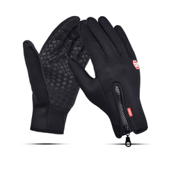 winter windproof cycling gloves touch screen warm fleece motorcycle gloves