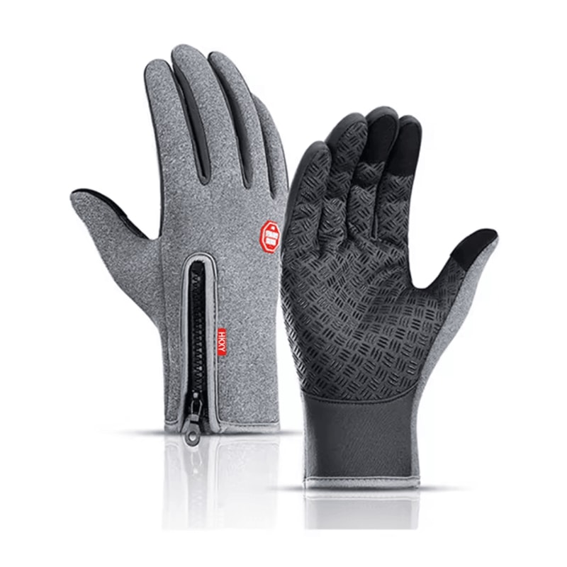 Winter Windproof Cycling Gloves Touch Screen Warm Fleece Motorcycle Gloves 4