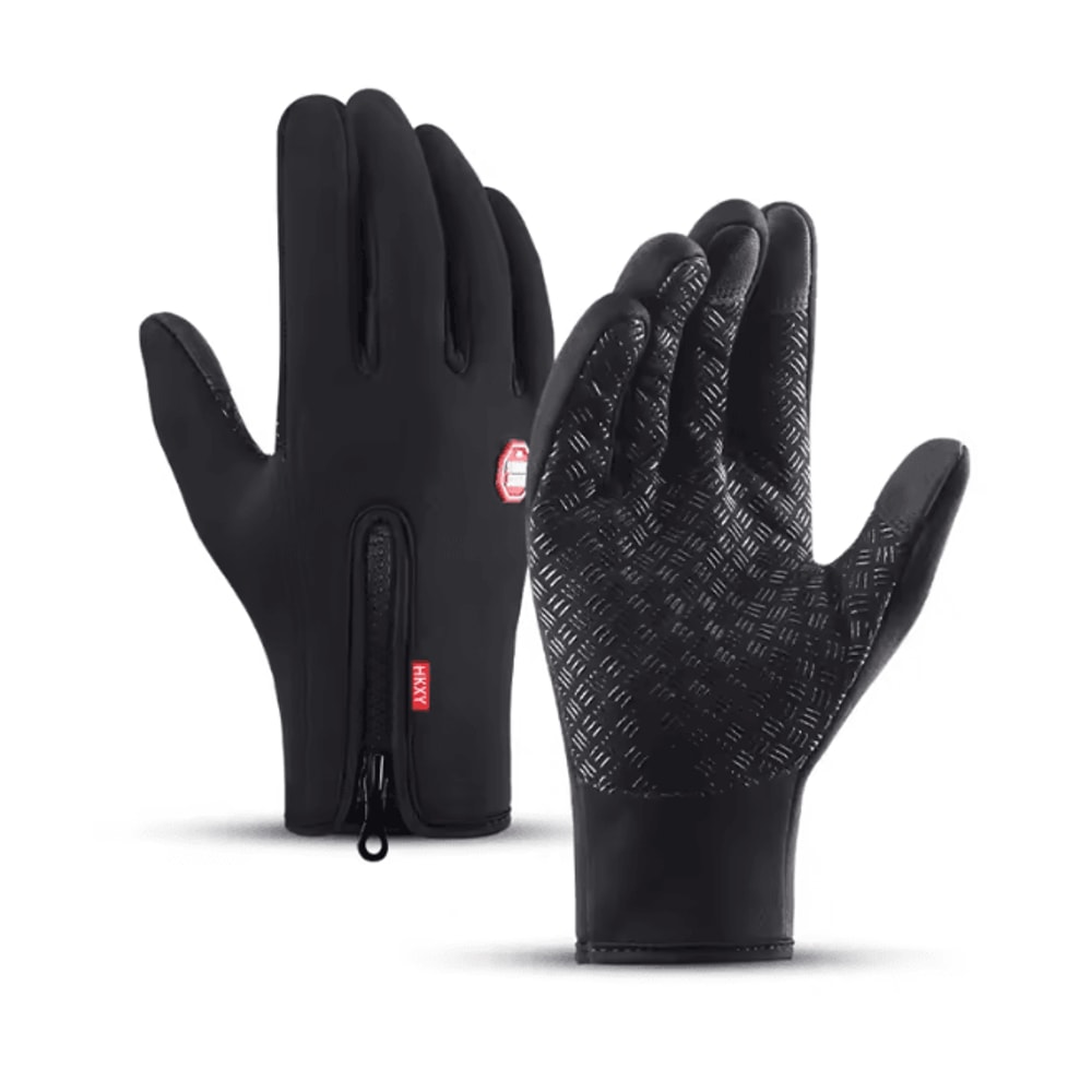 Winter Windproof Cycling Gloves Touch Screen Warm Fleece Motorcycle Gloves 7