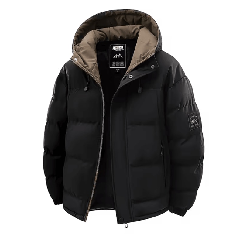 Mens Winter Hooded Parka Windproof Thick Warm Outdoor Coat 1