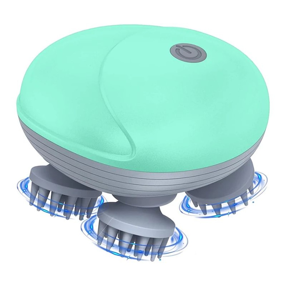 Rechargeable Electric Scalp And Body Massager With Vibration For Deep Relaxation 7