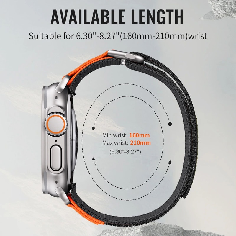 Premium Nylon Sport Strap For Apple Watch 38mm To 49mm Durable Adjustable Band 5