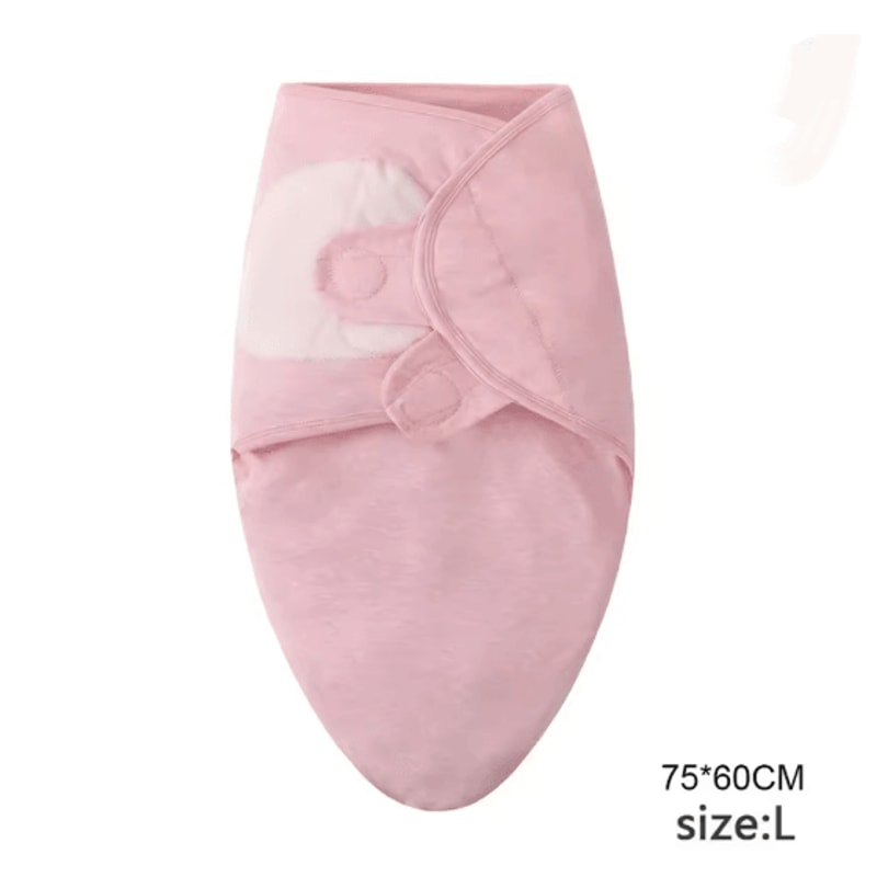 Baby Swaddle Blanket And Hat Set Soft Cotton Newborn Wrap For 0 To 6 Months 0