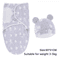 Baby Swaddle Blanket And Hat Set Soft Cotton Newborn Wrap For 0 To 6 Months 9