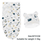 Baby Swaddle Blanket And Hat Set Soft Cotton Newborn Wrap For 0 To 6 Months 10
