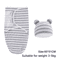 Baby Swaddle Blanket And Hat Set Soft Cotton Newborn Wrap For 0 To 6 Months 13
