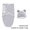Baby Swaddle Blanket And Hat Set Soft Cotton Newborn Wrap For 0 To 6 Months 13