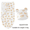 Baby Swaddle Blanket And Hat Set Soft Cotton Newborn Wrap For 0 To 6 Months 15