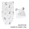 Baby Swaddle Blanket And Hat Set Soft Cotton Newborn Wrap For 0 To 6 Months 4