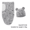 Baby Swaddle Blanket And Hat Set Soft Cotton Newborn Wrap For 0 To 6 Months 5