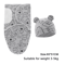 Baby Swaddle Blanket And Hat Set Soft Cotton Newborn Wrap For 0 To 6 Months 5