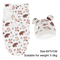Baby Swaddle Blanket And Hat Set Soft Cotton Newborn Wrap For 0 To 6 Months 7