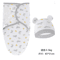 Baby Swaddle Blanket And Hat Set Soft Cotton Newborn Wrap For 0 To 6 Months 22