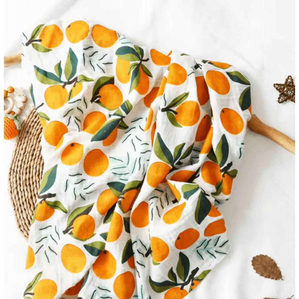 Premium Cotton Muslin Swaddle Blanket 120 X 110 Cm Soft Newborn Baby Wrap 9