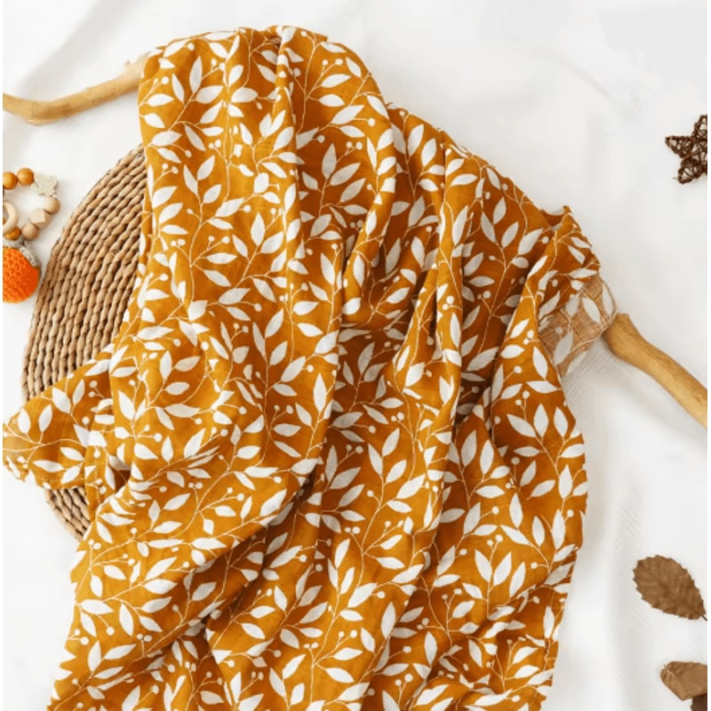 Premium Cotton Muslin Swaddle Blanket 120 X 110 Cm Soft Newborn Baby Wrap 5